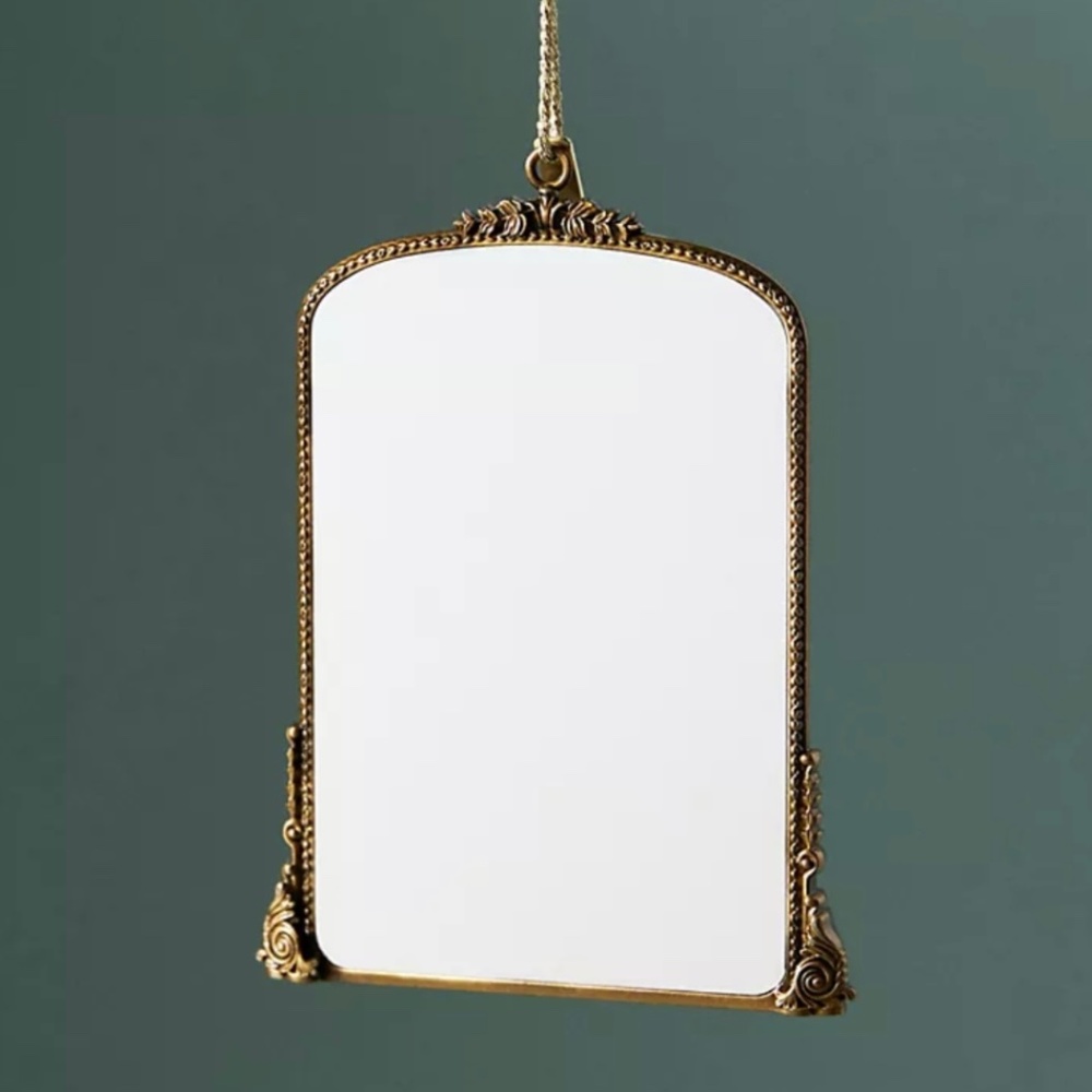 Anthropologie Gleaming Primrose Mirror Ornament 2022